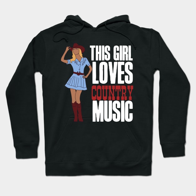 This girl loves country music! Hoodie by HROC Gear & Apparel